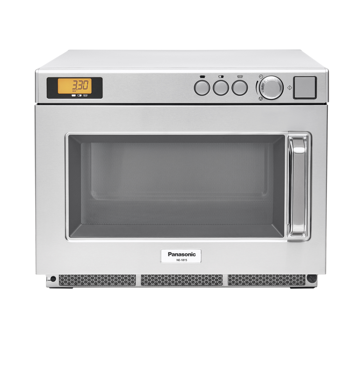 Panasonic NE-1815 commercial microwave in stainless steel