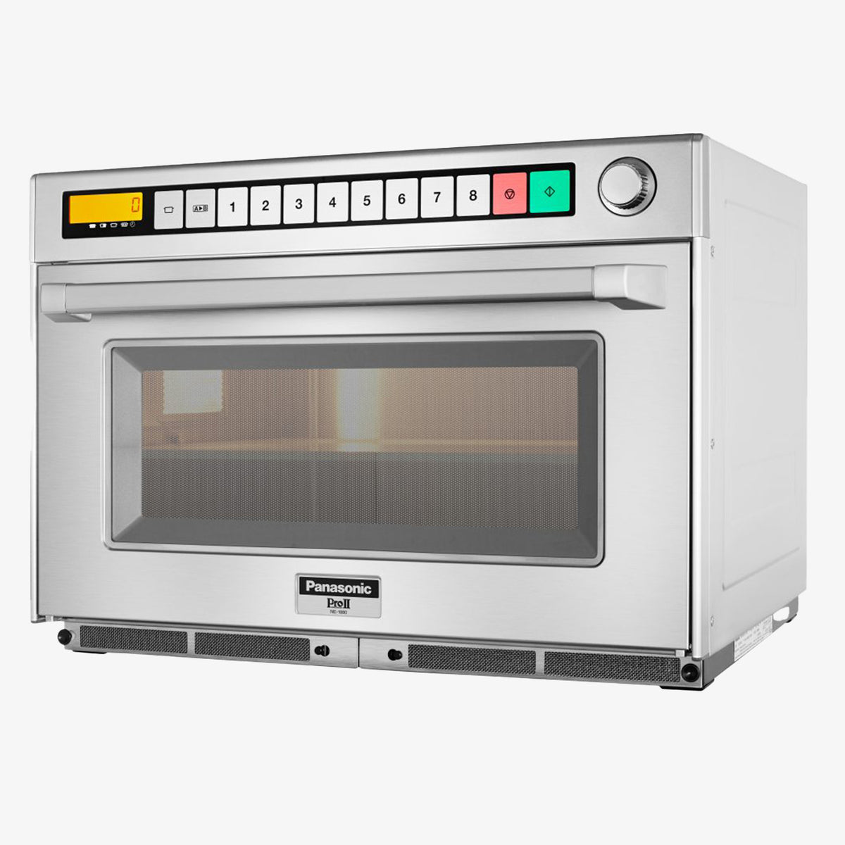 Panasonic NE-1880 commercial microwave in stainless steel