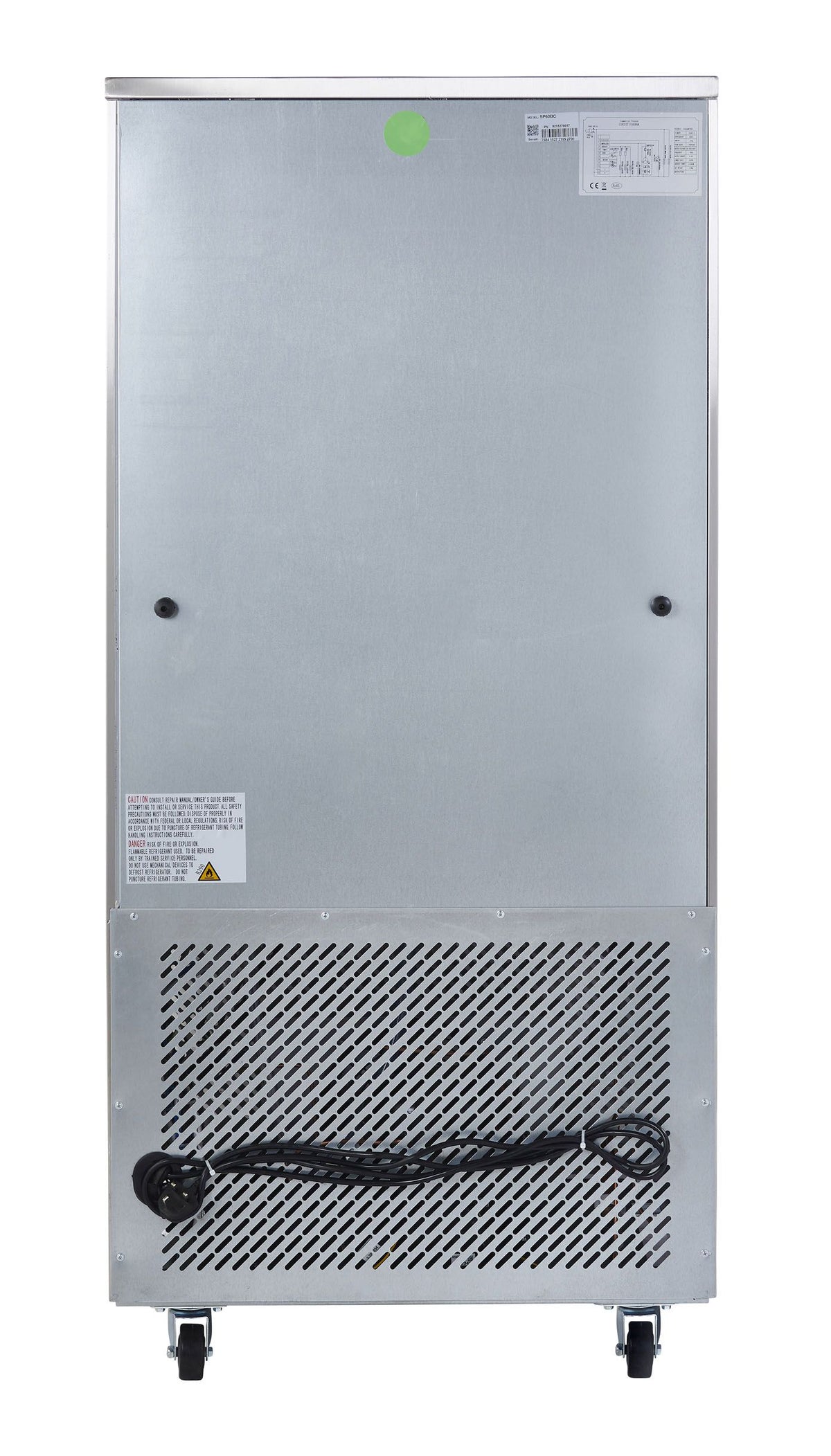 Sterling Pro SP60BC blast chiller, rear view