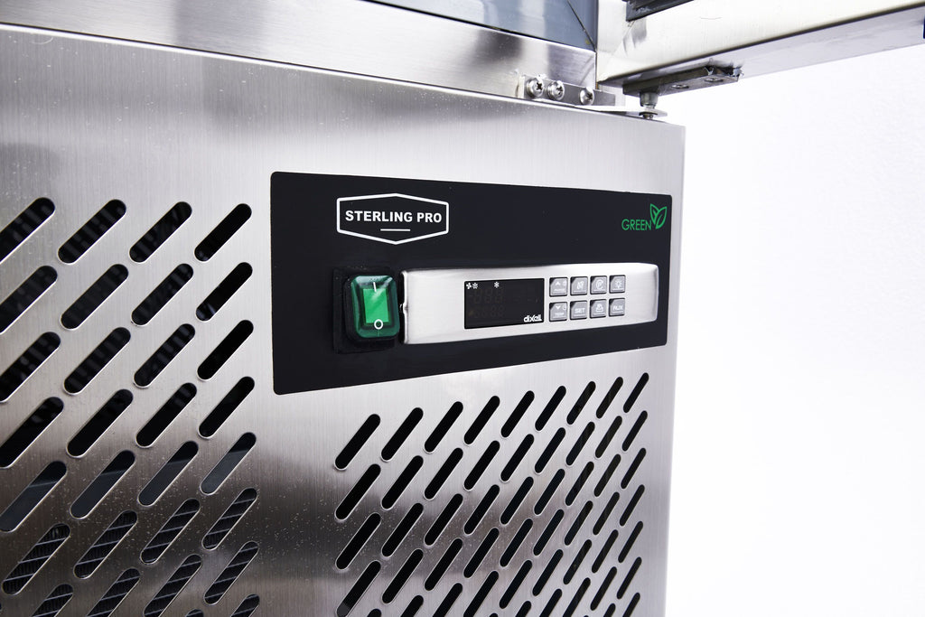 Sterling Pro SP60BC blast chiller control panel and lower ventilation grille