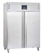 Sterling Pro SPF212NV stainless-steel double-door commercial freezer, doors closed