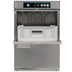 Blizzard STORM35DP glasswasher with door open and glass basket visible